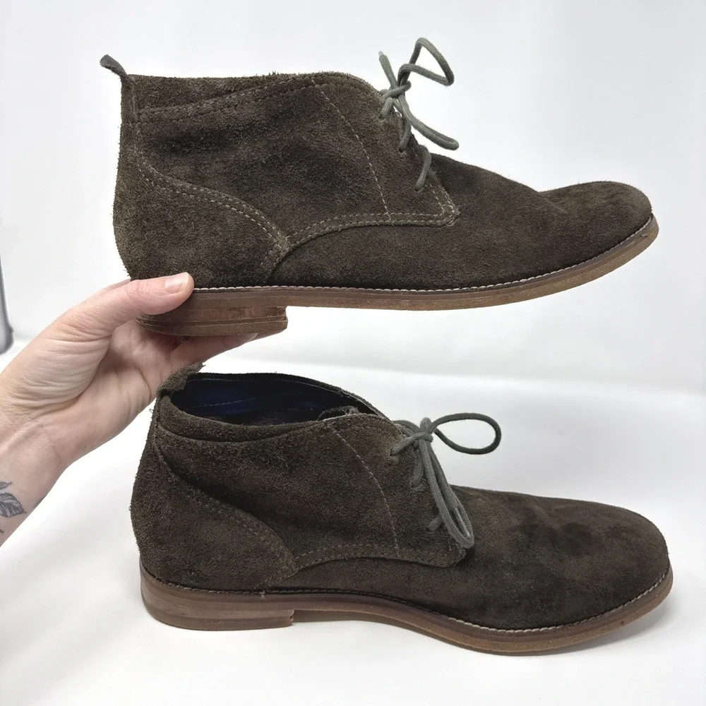 Cole Haan Suede Ankle Boots Mens‎ Size 11.5M Brown Chukka Boots C10888 Casual